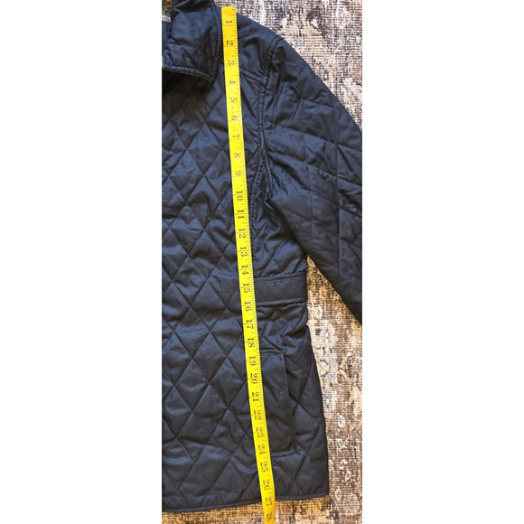 L.L. Bean Women’s Quilted Riding Chore Jacket Black S Equestrian Coat Outerwear - Picture 5 of 9